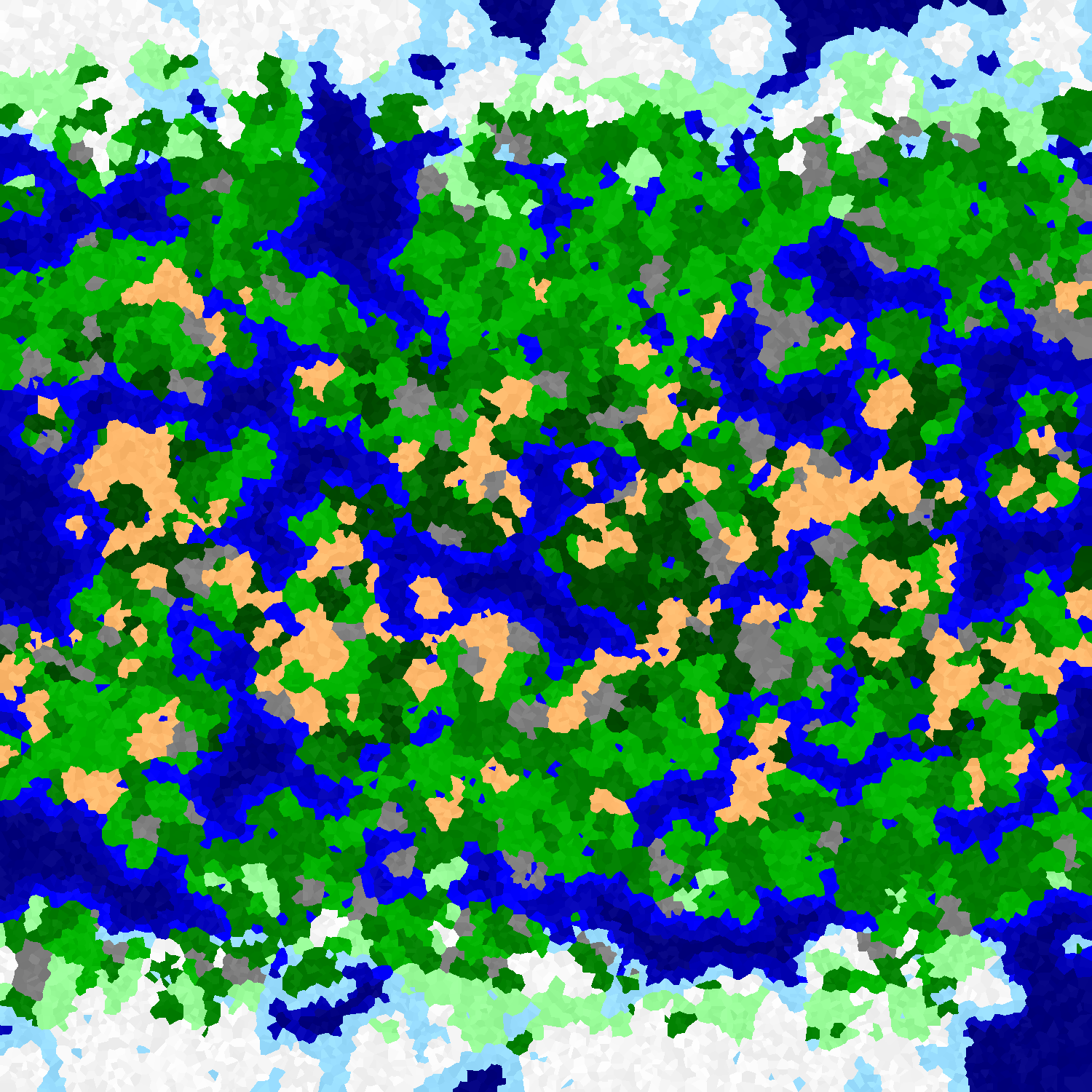 A Map Generated by BiomeGen